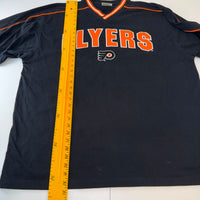 Vintage Philadelphia Flyers Long Sleeve V-Neck Hockey Jersey T-Shirt – Adult 2XL