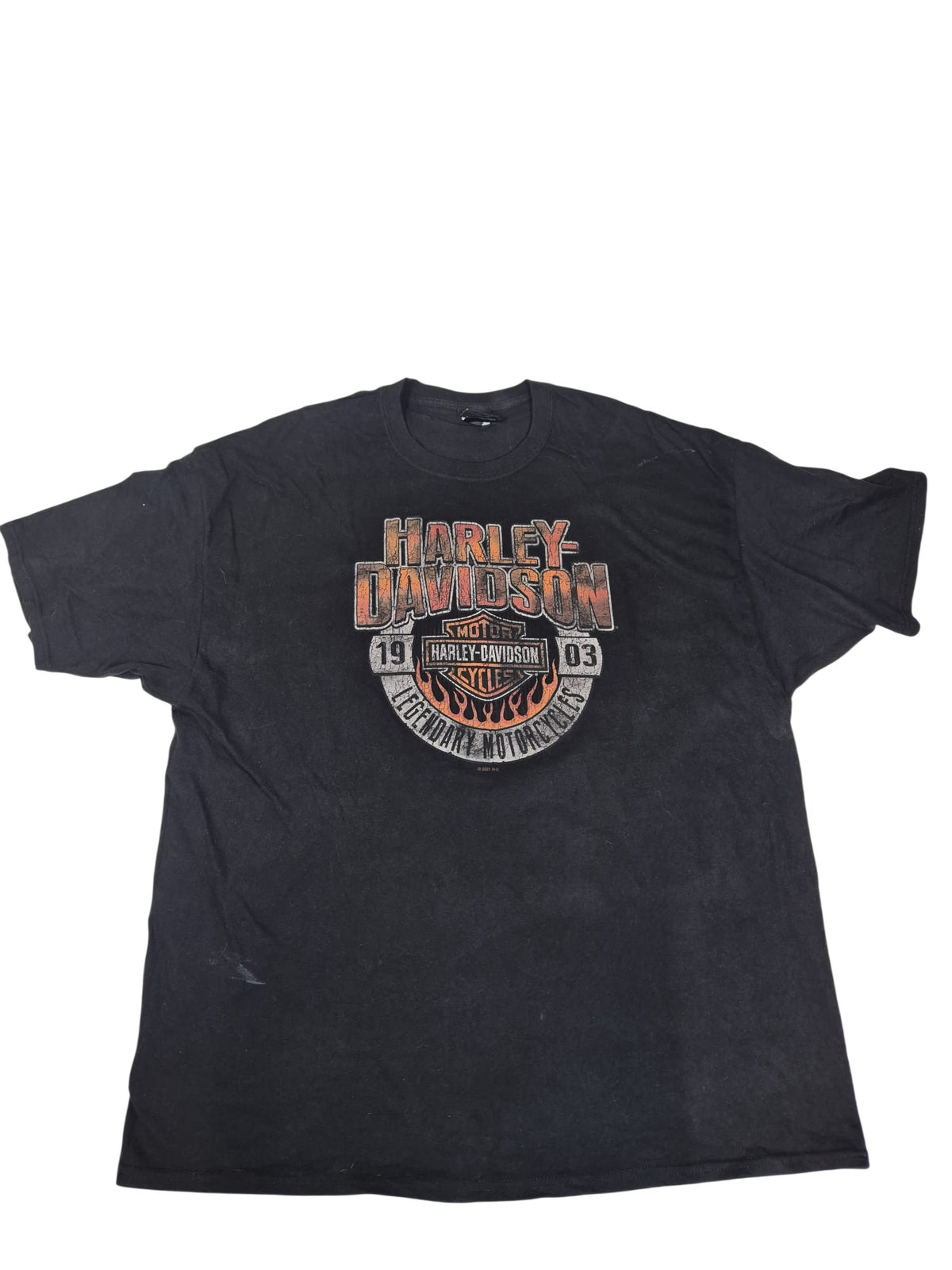 Harley-Davidson Graphic T-Shirt Black Biker Dealership Print Size 3XL