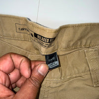 Carhartt Rugged Flex Relaxed Fit Carpenter Trousers – Khaki – Size 35x32