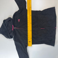 The North Face Girls Black Fleece Hoodie Jacket Pink Logo XL/TG (18)