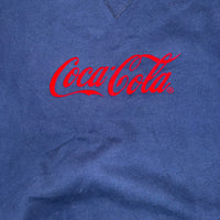 Vintage Coca-Cola Embroidered Crewneck Sweatshirt Navy Oversized Size XL