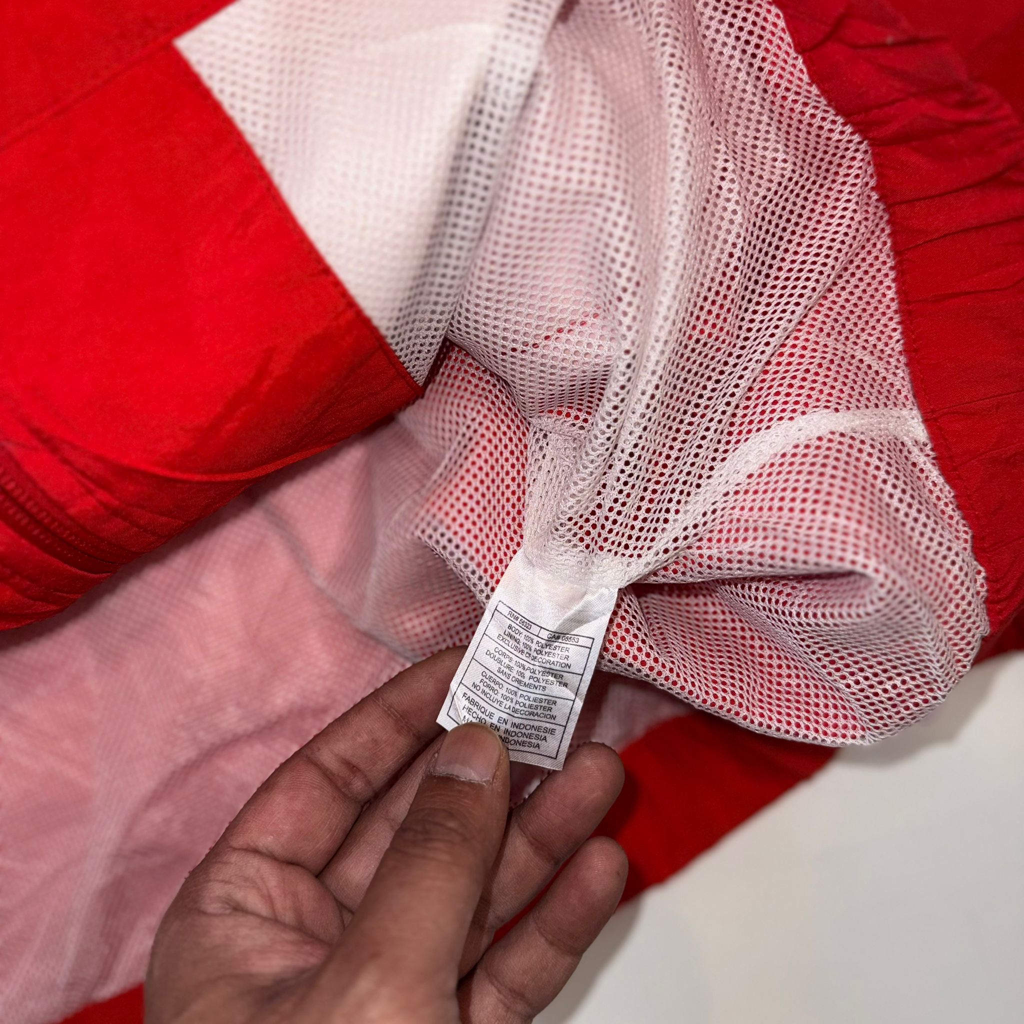 Vintage Nike Team Red Full Zip Windbreaker Jacket