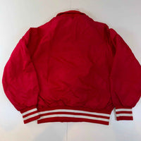 Vintage King Louie Pro Fit Red Varsity Bomber Jacket USA Made Size M 40-42