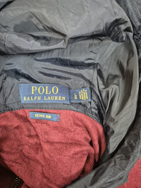 Polo Ralph Lauren Burgundy Navy Colourblock Full Zip Hoodie Size L