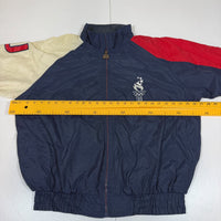 Vintage 90s Logo Athletic Atlanta 1996 Olympics Windbreaker Jacket USA Navy L