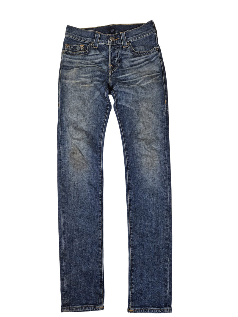 True Religion Rocco Relaxed Skinny Jeans Medium Wash Denim Size W28