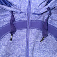 Lululemon Scuba Hoodie Full Zip Purple Fleece Lined Size 6