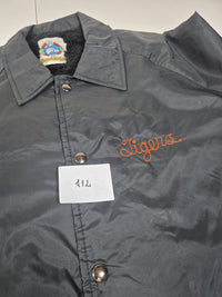 Weather Breaker Vintage Coach Jacket Sherpa Lined Warsaw Tigers Black XL