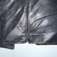 Bebe Genuine Leather Trench Coat Black Fitted Longline Size XS