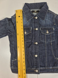 Dsquared2 Denim Trucker Jacket Dark Wash Fitted Cropped Size M