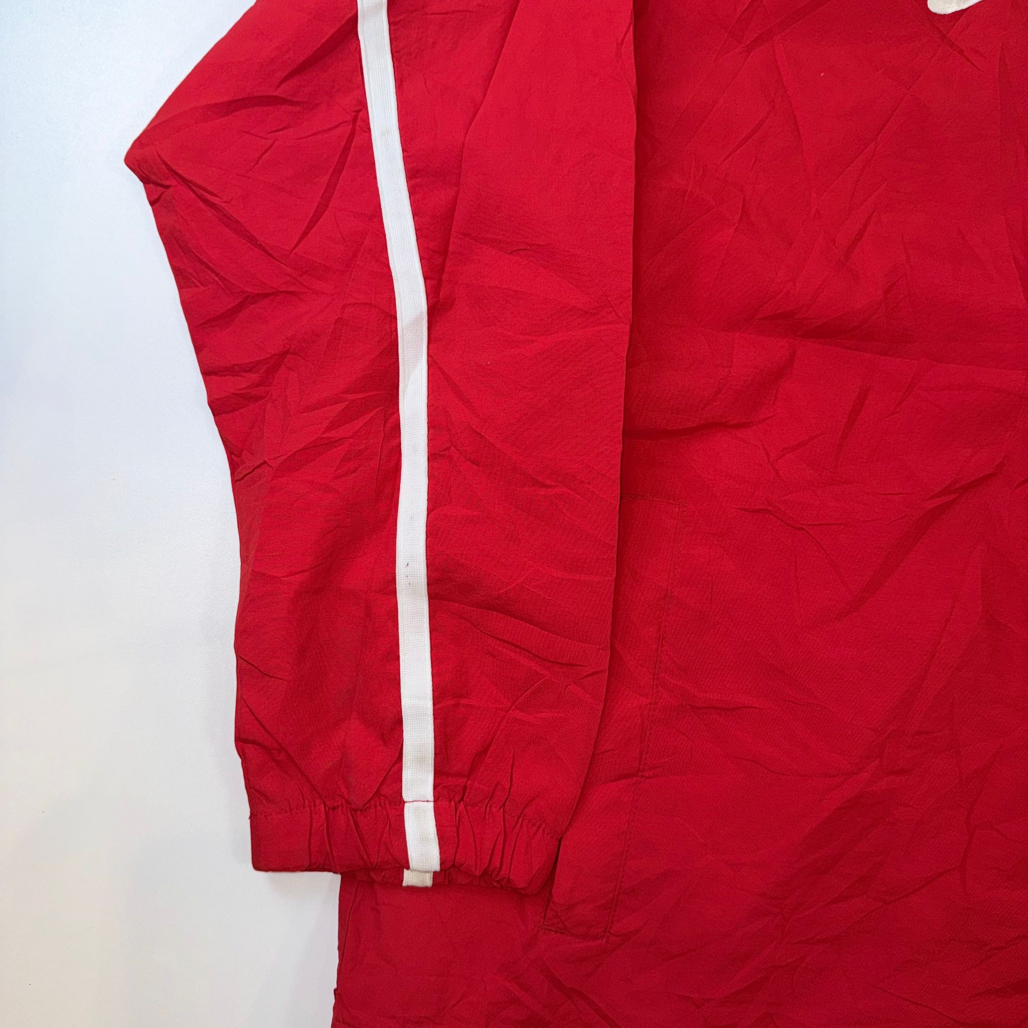 Vintage Nike Team Red Full Zip Windbreaker Jacket