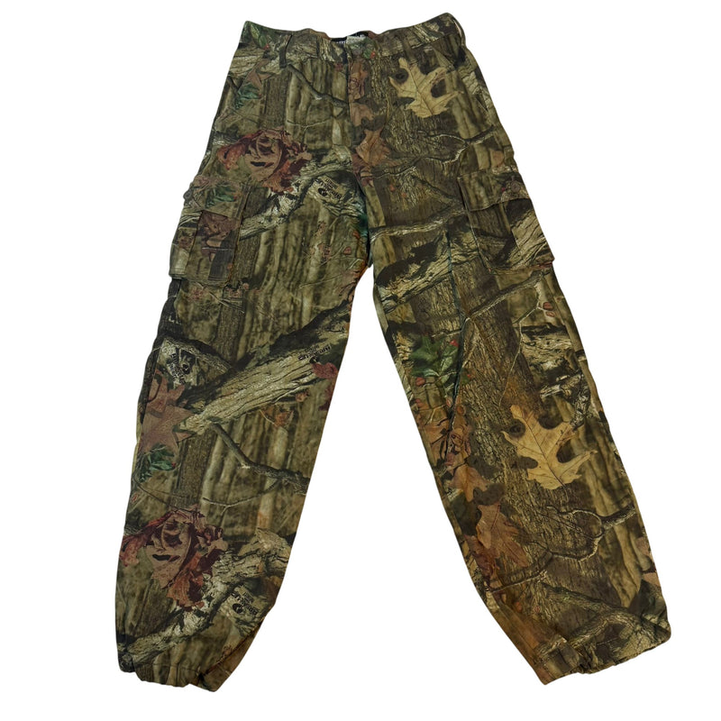 Mossy Oak Break-Up Infinity Camo Cargo Trousers Elastic Waist Size XXL