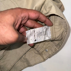 Carhartt Women’s Beige Utility Shorts Size 16 Original Fit Cotton Casual Workwear