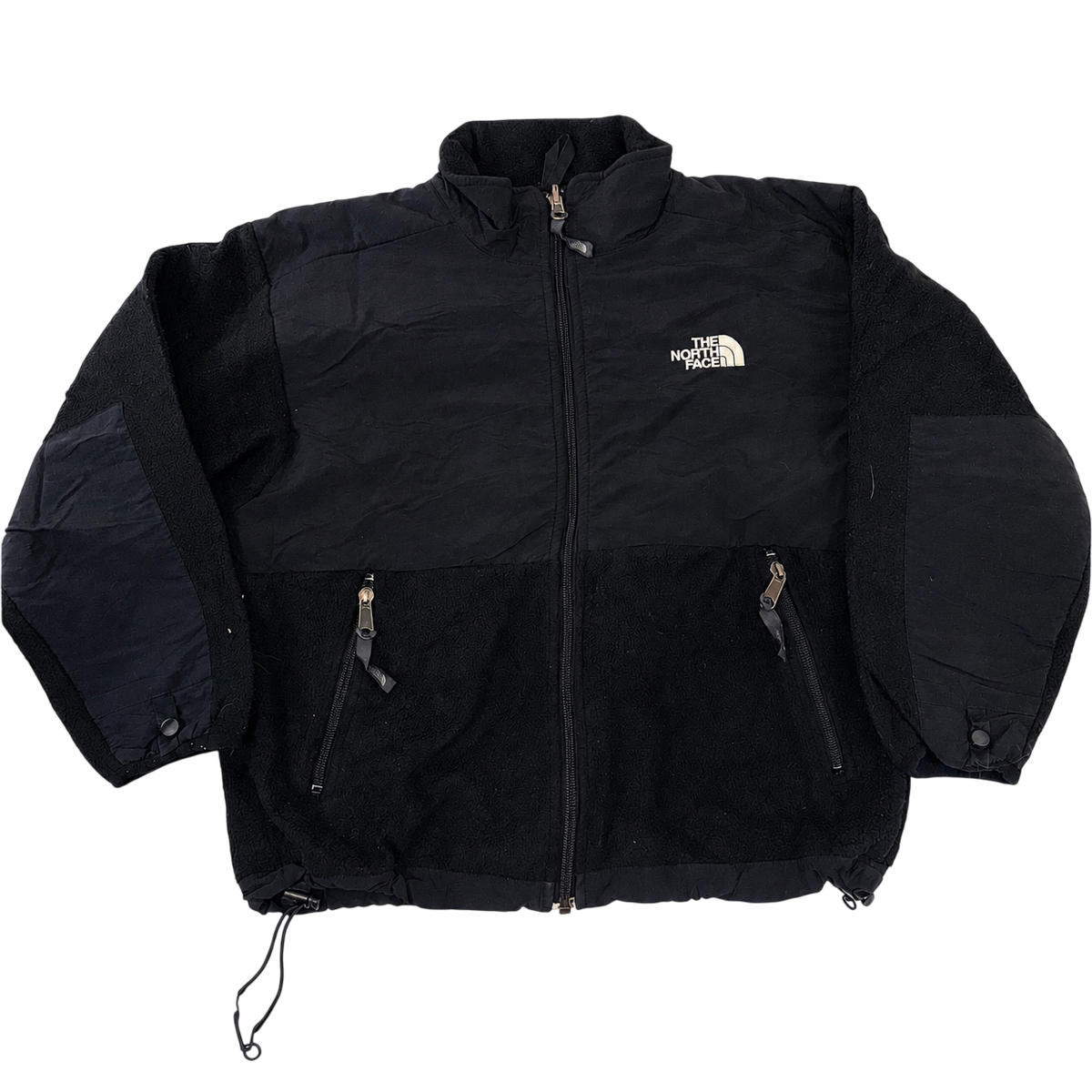 The North Face Youth Denali Fleece Jacket Black Full Zip Polartec Style M M Junior
