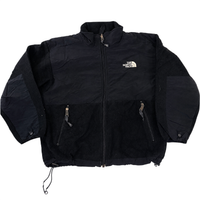 The North Face Youth Denali Fleece Jacket Black Full Zip Polartec Style M M Junior