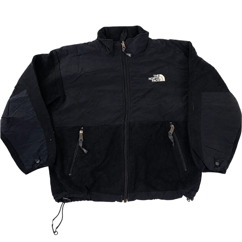 The North Face Youth Denali Fleece Jacket Black Full Zip Polartec Style M M Junior