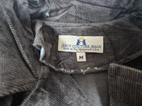 Juicy Couture Corduroy Pea Coat Jacket Brown Double Breasted Womens M Y2K
