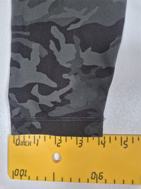 Lululemon High Waisted Camo Leggings 7/8 Length Black Grey Size 8 (UK 12)