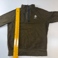 RLX Ralph Lauren Quarter Zip Performance Sweatshirt – Olive Green – Size Large (L/G)