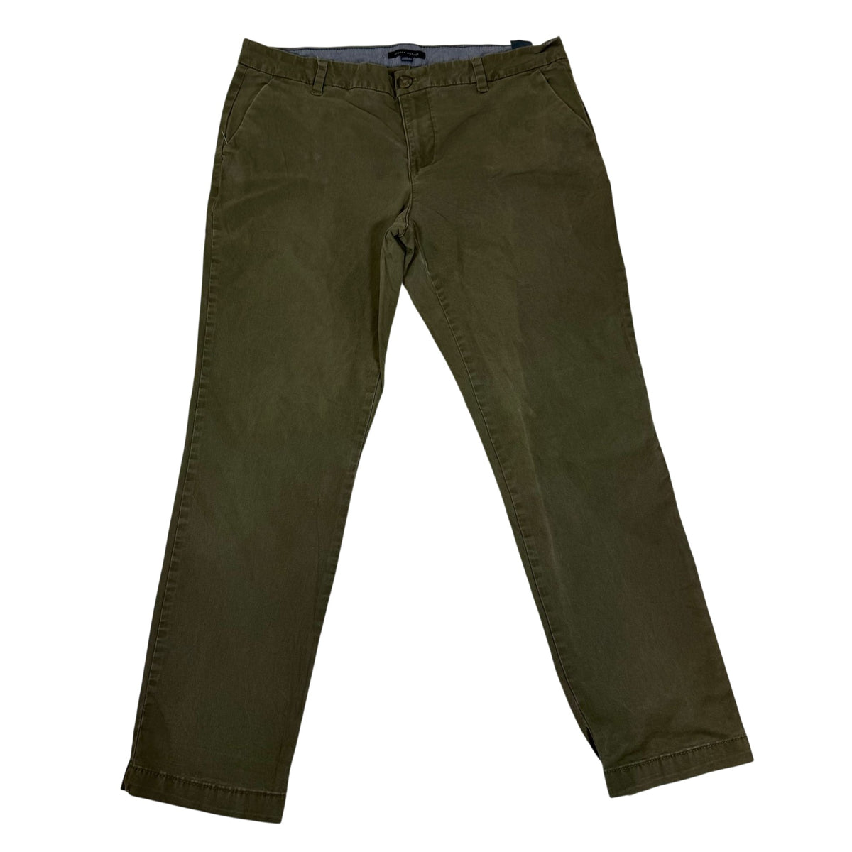 Tommy Hilfiger Straight Leg Chino Trousers Olive Green Size 12 W34
