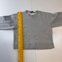 Ralph Lauren Sport Grey Fleece Sweatshirt Embroidered Logo Size S