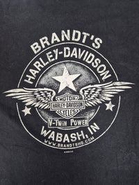 Harley-Davidson Graphic T-Shirt Black Biker Dealership Print Size 3XL