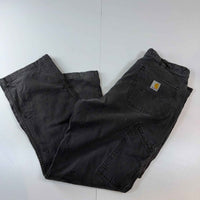 Carhartt Relaxed Fit Carpenter Trousers – Faded Black – Size 38x30 (W38 L30)