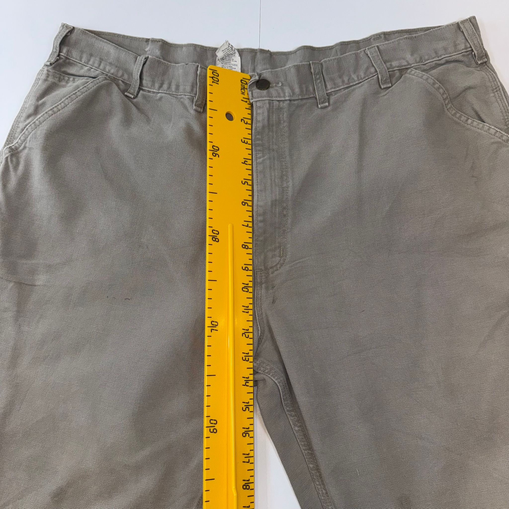 Carhartt Dungaree Work Shorts – Beige/Grey – W44 – Made in USA