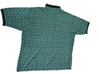 Steve Stricker Fairway Sport Golf Polo Geometric Print Green 2XL