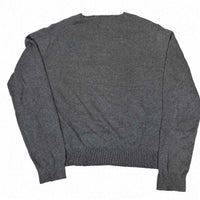Polo Ralph Lauren V-Neck Jumper Grey Pima Cotton Mens Size L