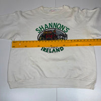 Vintage Shannon's Ireland Graphic Crewneck Sweatshirt White 1989 Size XL