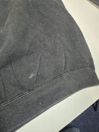 Hard Rock Cafe New York Sweatshirt Faded Black Embroidered Logo Size L