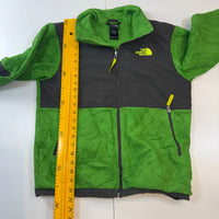 The North Face Denali Fleece Jacket Green/Black Boys L (14/16) Polartec Full Zip