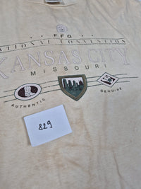 FFA National Convention Kansas City Missouri T Shirt Vintage 90s Oneita Cream XL