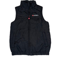 Ecko Unltd Puffer Gilet Black Quilted Rhino Logo Sleeveless Vest Size S