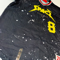 Vie+Riche Paris “SPACE” #8 Mesh Jersey XXL Black Streetwear Oversized Y2K Graphic Shirt