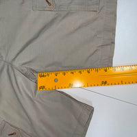 Columbia Sportswear Cargo Shorts Khaki Cotton Zip Pocket Mens Size 36