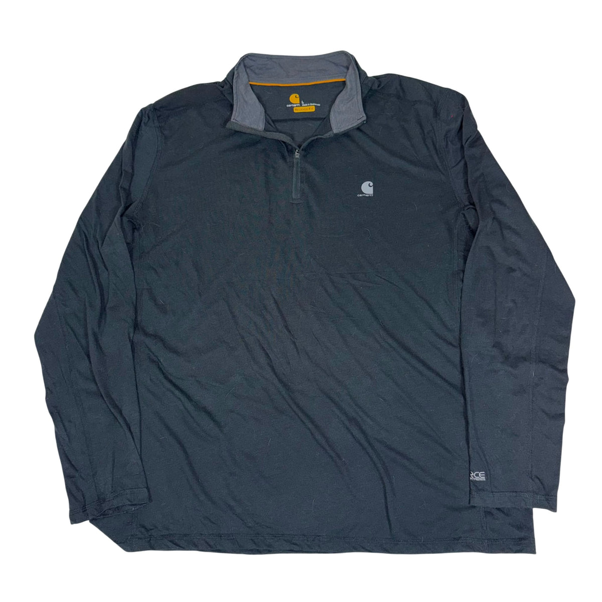 Carhartt Force Extremes Quarter Zip Performance Pullover Black Size L