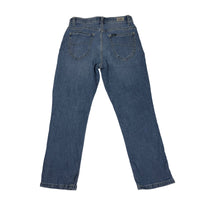 Lee Regular Fit Mid Rise Straight Leg Jeans Flex Motion Stretch Blue Size 2 Medium