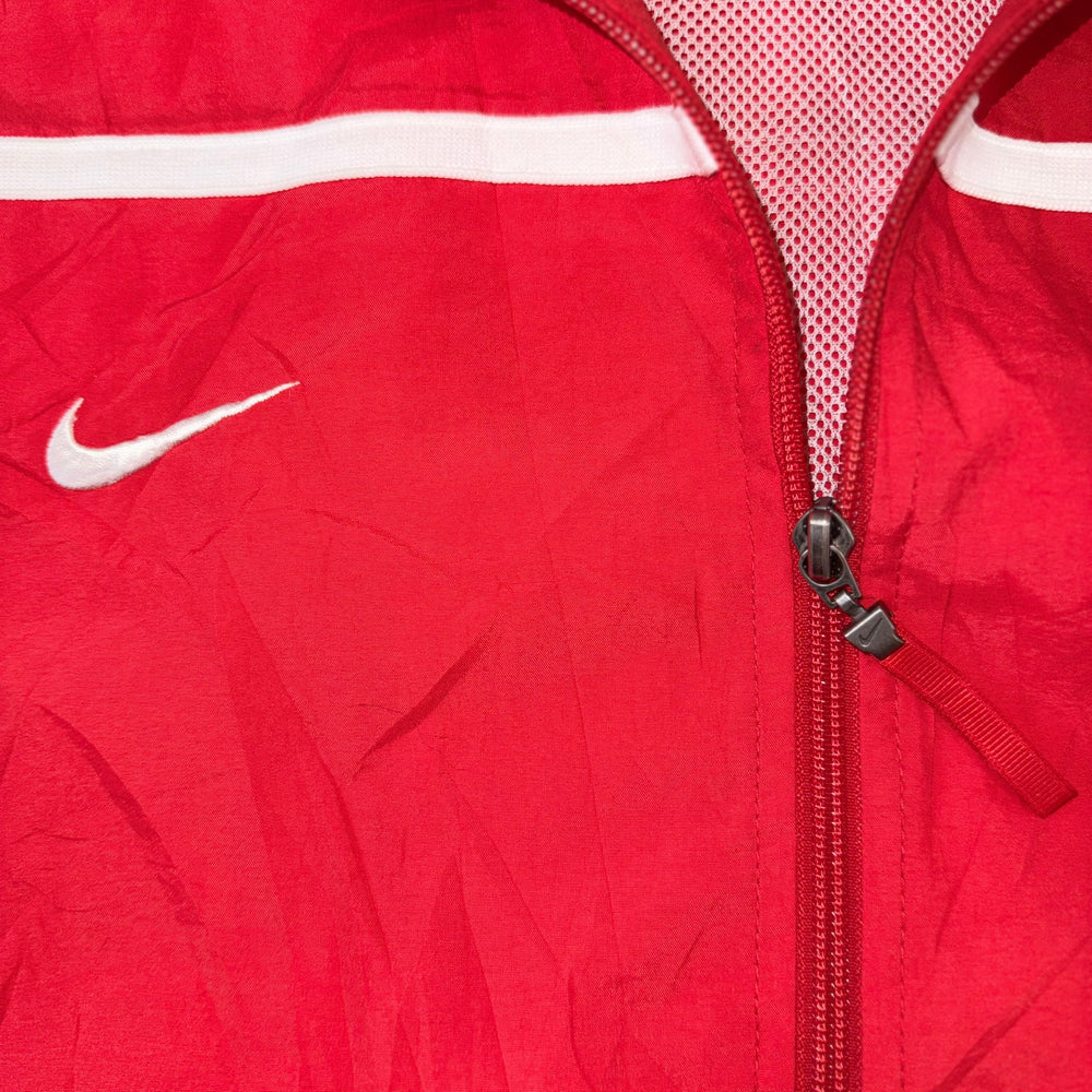 Vintage Nike Team Red Full Zip Windbreaker Jacket