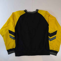 Vintage Nike Bomber Jacket Black Yellow Zip Up Track Jacket Y2K 90s Size L