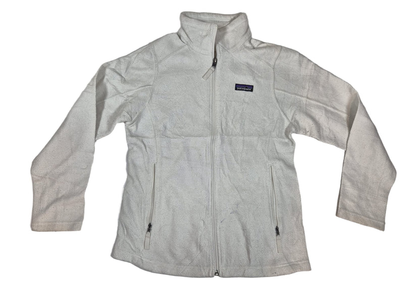Patagonia Synchilla Full Zip Fleece Jacket White Women’s Size S