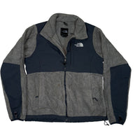 The North Face Denali Fleece Jacket Grey Navy Full Zip Womens Size S