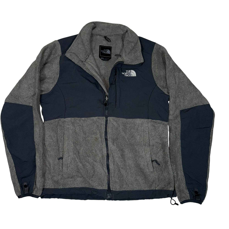The North Face Denali Fleece Jacket Grey Navy Full Zip Womens Size S