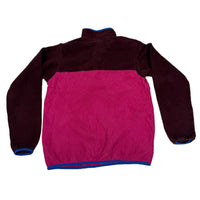 Patagonia Synchilla Snap-T Fleece Pullover Womens M Burgundy Pink Colour Block