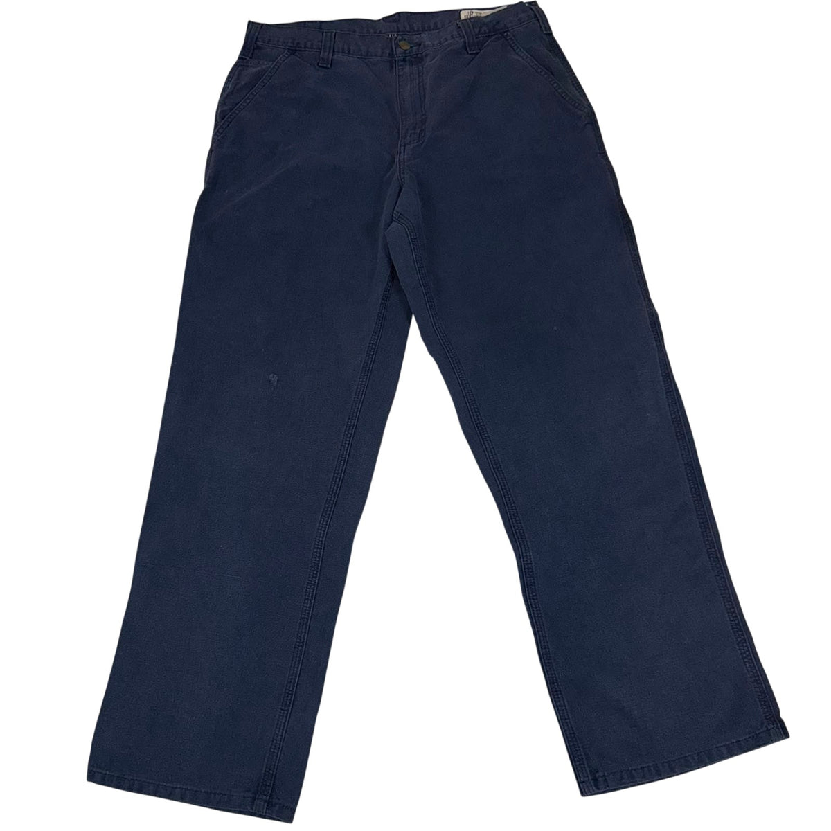Carhartt Dungaree Fit Carpenter Trousers Navy Blue Size 34
