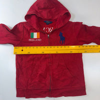 Polo Ralph Lauren Ireland Big Pony Zip Hoodie Red Youth L (14–16) Searchmckl #3