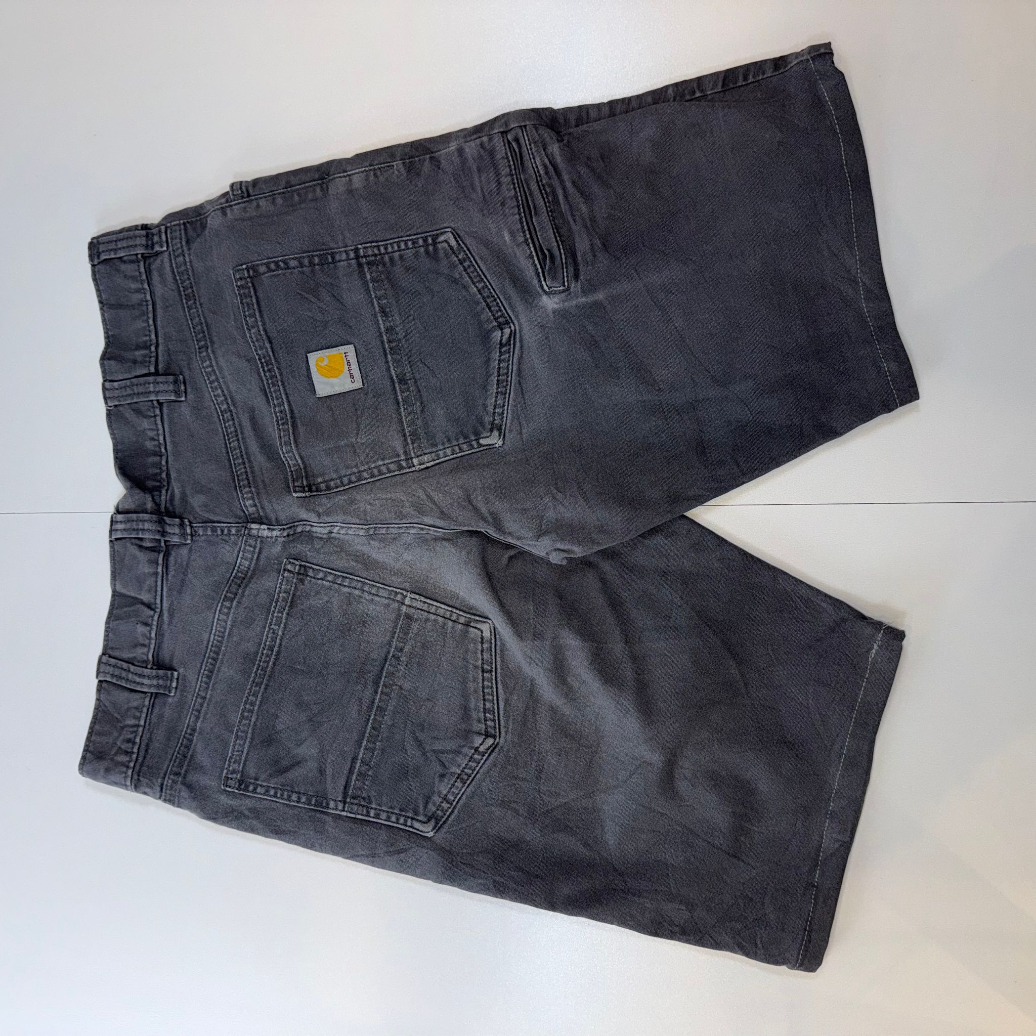 Carhartt Relaxed Fit Work Shorts Grey W32 Utility Carpenter Cargo Shorts