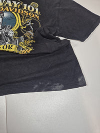 Harley-Davidson Graphic T-Shirt Lighthouse Run Coos Bay Black Size XL