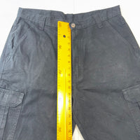 Wrangler Originals Cargo Shorts Black Mens W34 Utility Workwear Combat Shorts